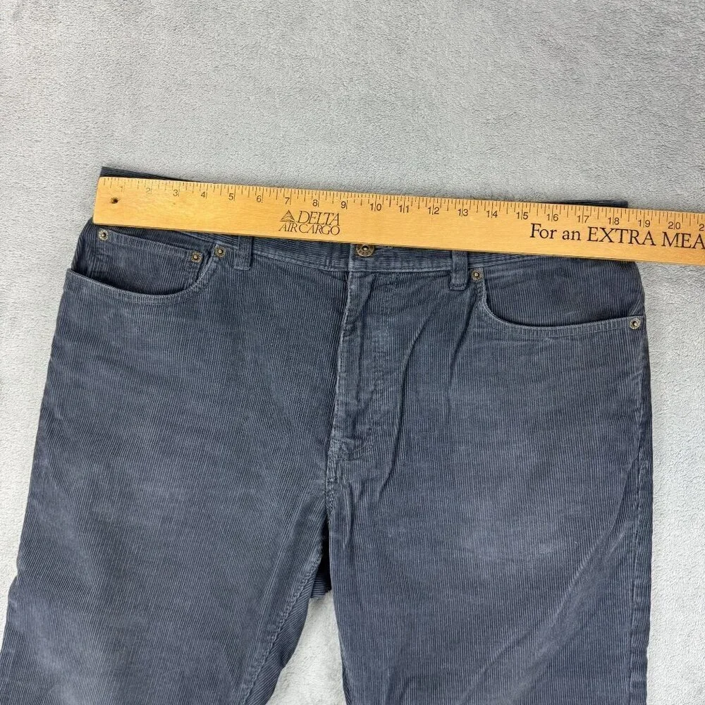 J CREW The Sutton Mens Corduroy Pants Grandpa Dark Business Casual Flat Front